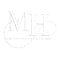 Logo for MH Embroidery Studio, highlighting creative embroidery design and modern font.